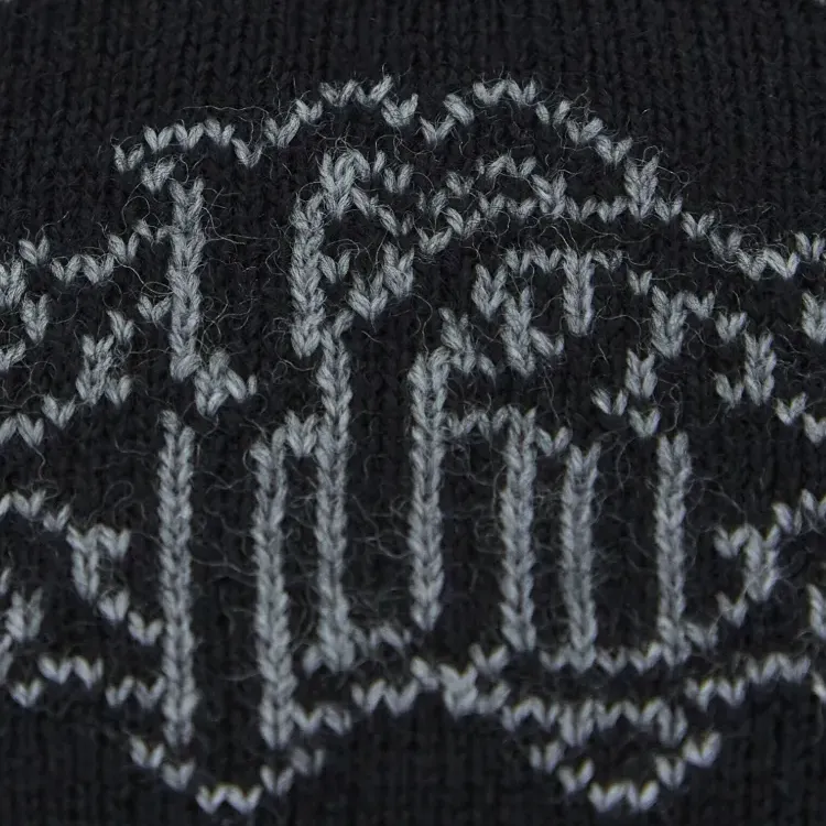 Roberto Cavalli Wool Knit Scarves Men's Black-1