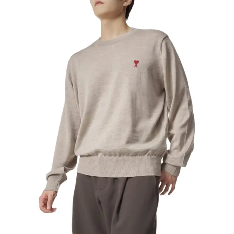 AMIPARIS Paris Ami De Coeur Logo Embroidered Crewneck Jumper-3