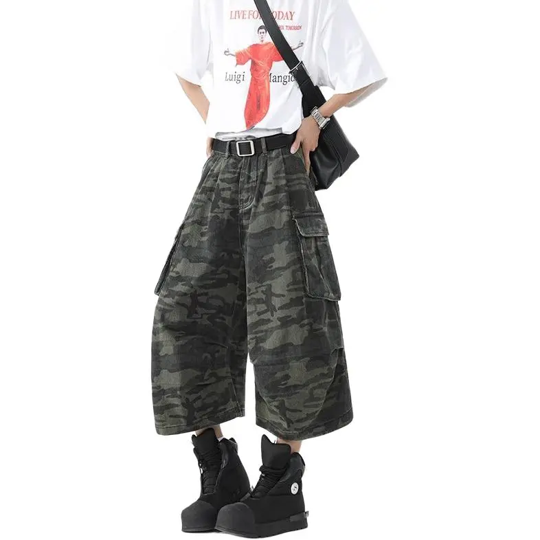 DAFK Denim Shorts Men Camouflage -2