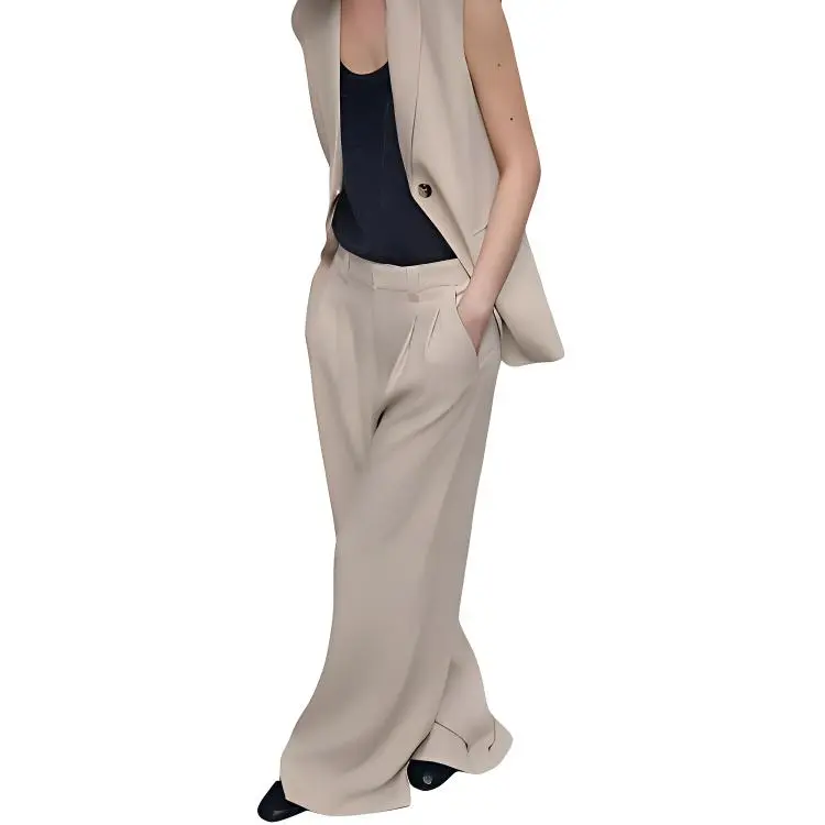 ZARA ZW Series Casual Pants Women's Tan-4