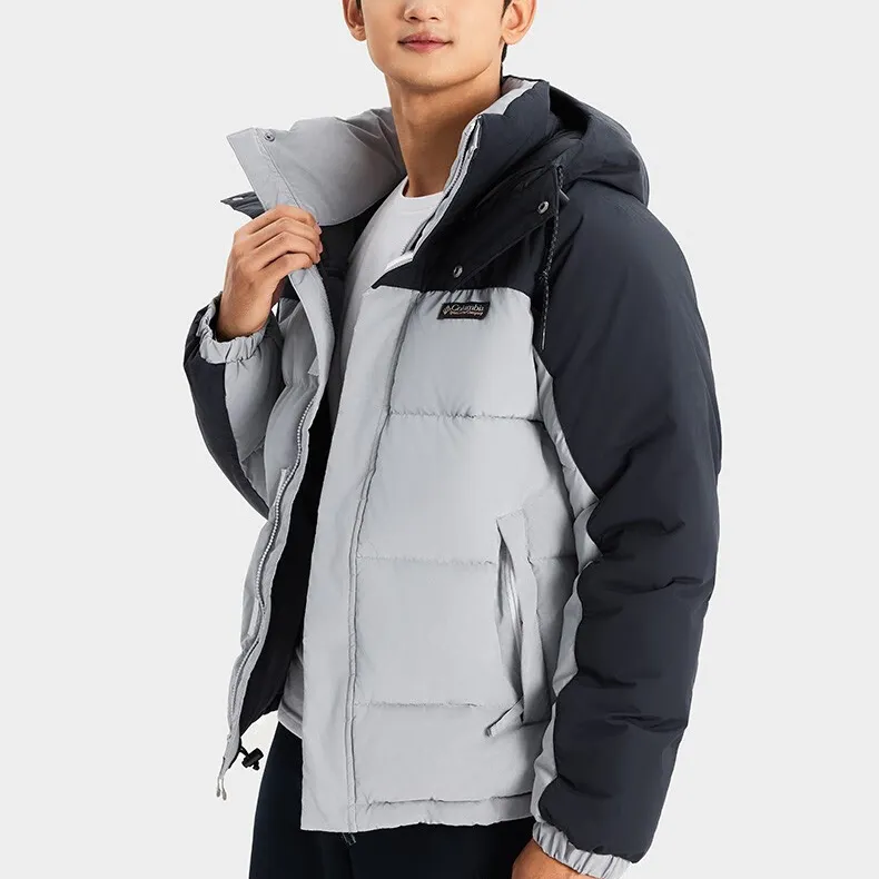 Columbia Puffer Jackets Men Light Gray-2