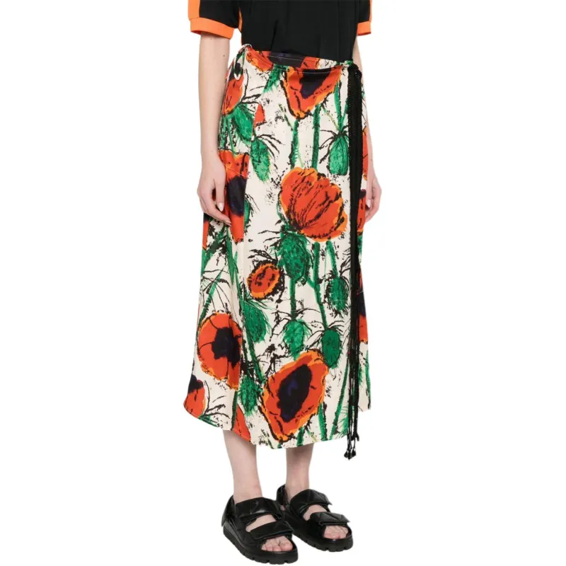 Wales Bonner Wrap Midi Skirt-1