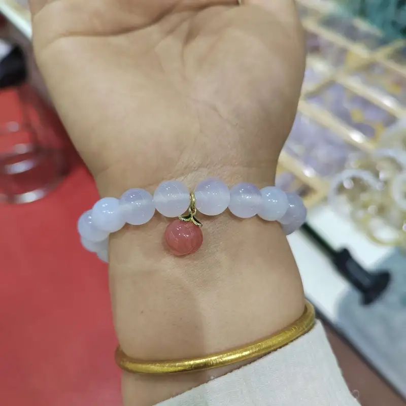 JUNWEN Chalcedony Bracelets Women's-7