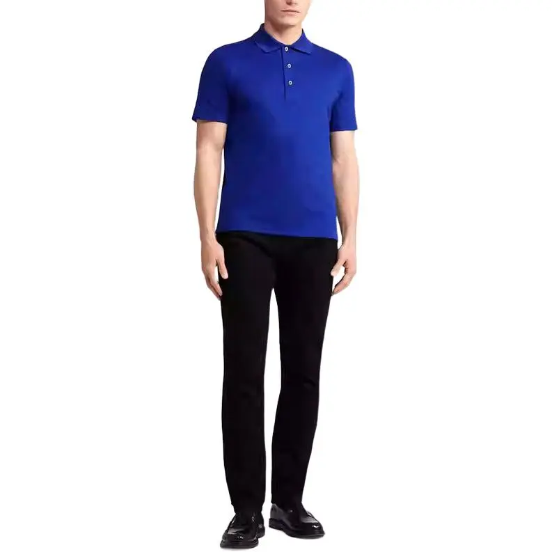 Dunhill Polo Shirt Men's Bright Blue-3