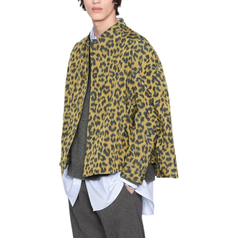 DIOR Leopard Printed Button Up Jacket-3