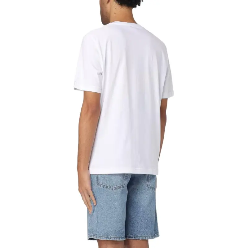 DIESEL Distressed Flocked Logo T Shirt-4