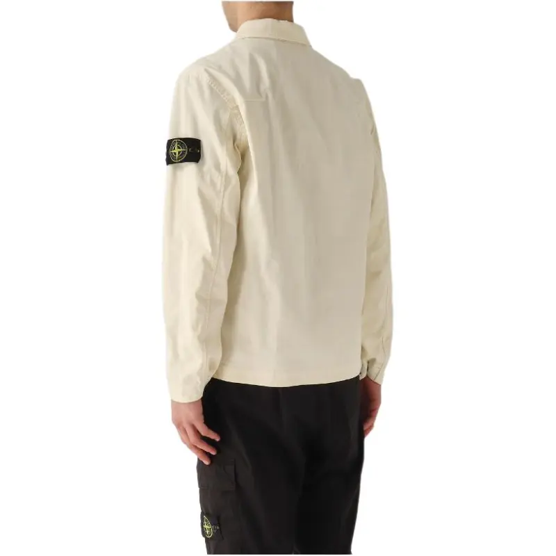 STONE ISLAND Compass Patch Zipped Overshirt-4