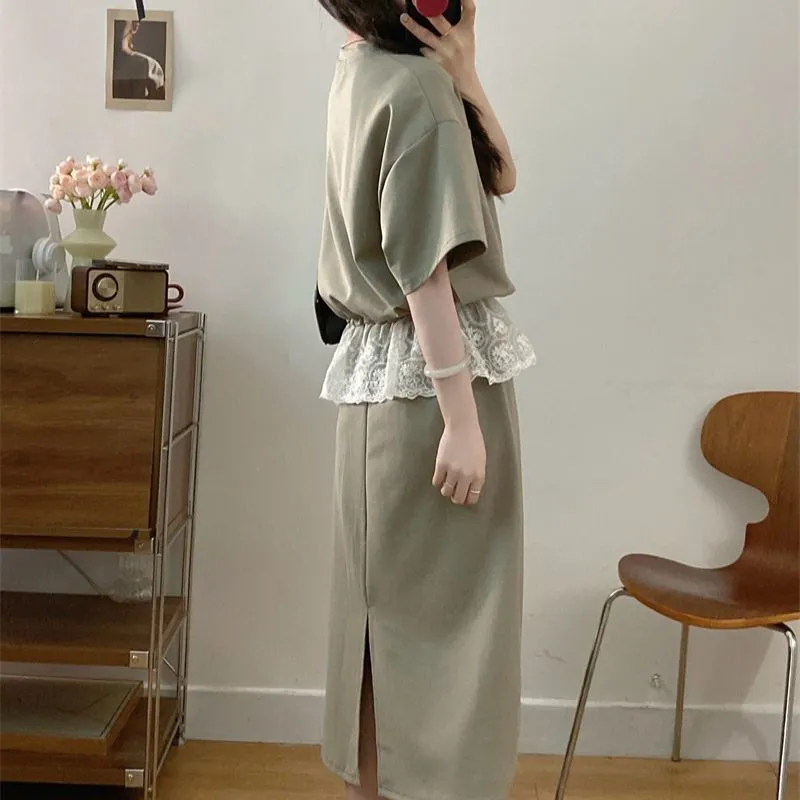 GULIANFEI Two Piece Skirt Sets Women's-5