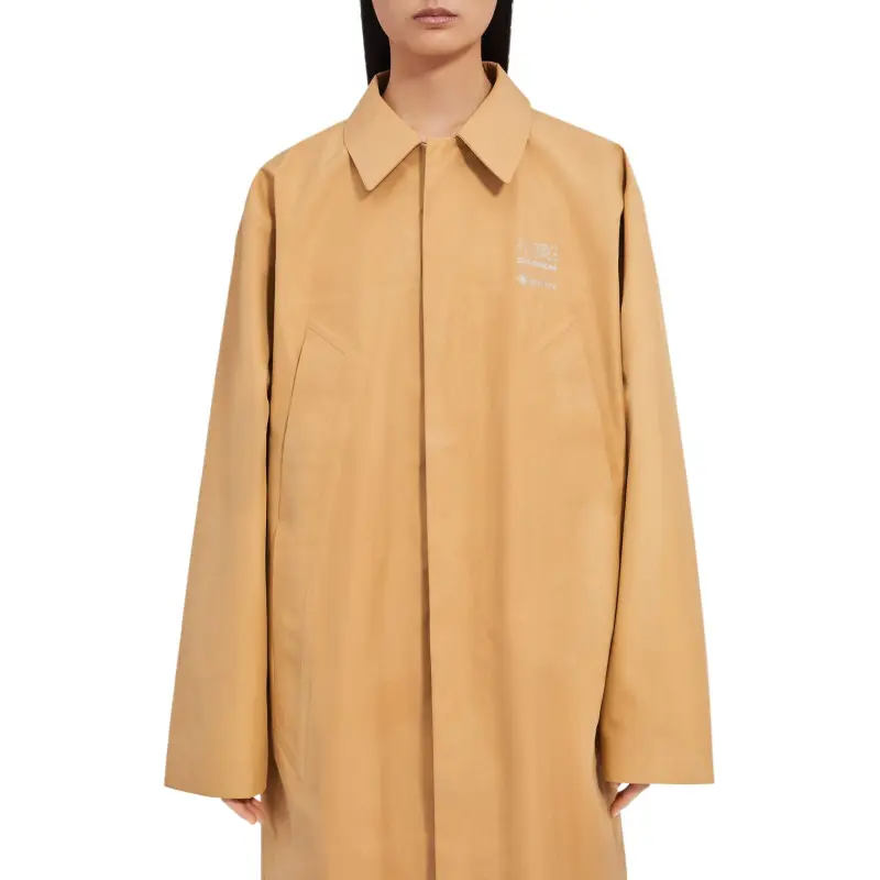 MM6 Maison Margiela X Salomon Logo Printed Trench Coat-4