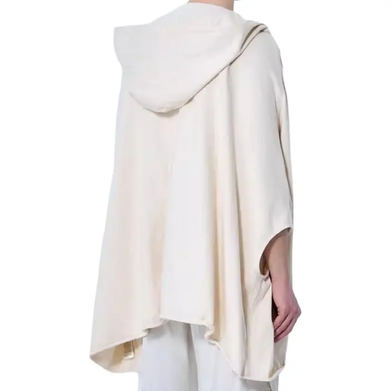 RICK OWENS Hooded Kaftan Caftano Top-1