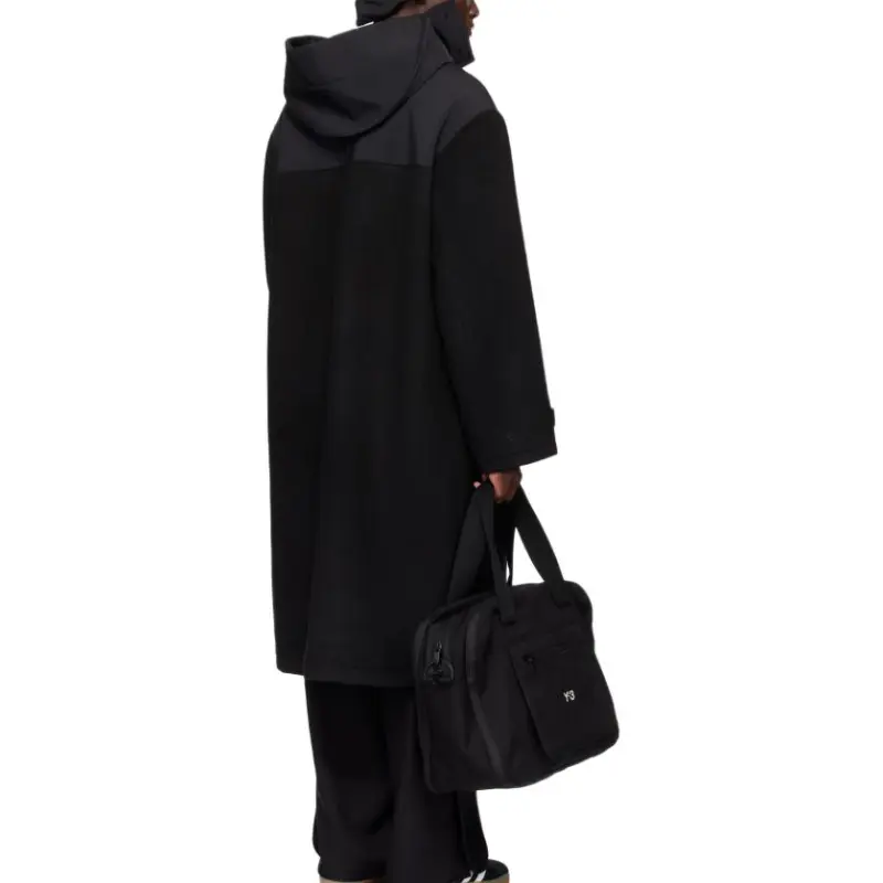 Y 3 Mid Length Hooded Coat-4