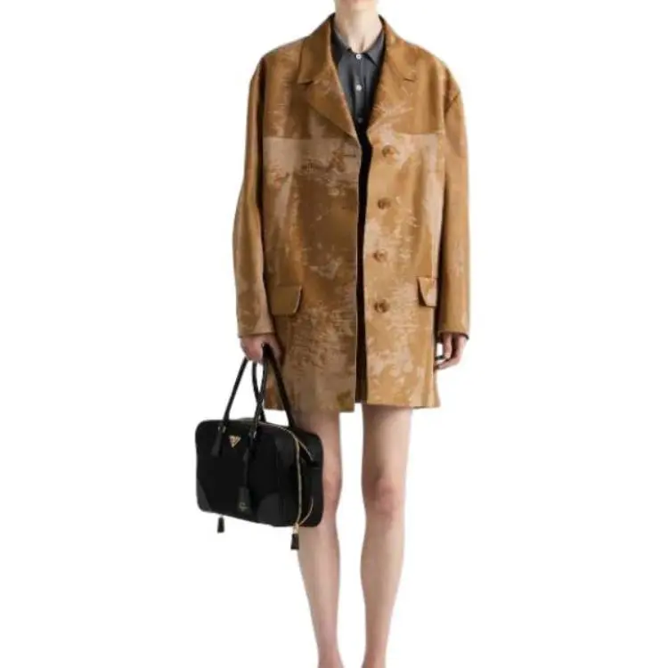 PRADA Coats Women's Khaki-5