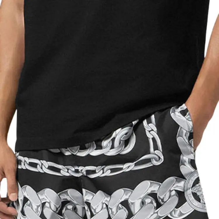 VERSACE Medusa Chains Printed Swim Shorts-4