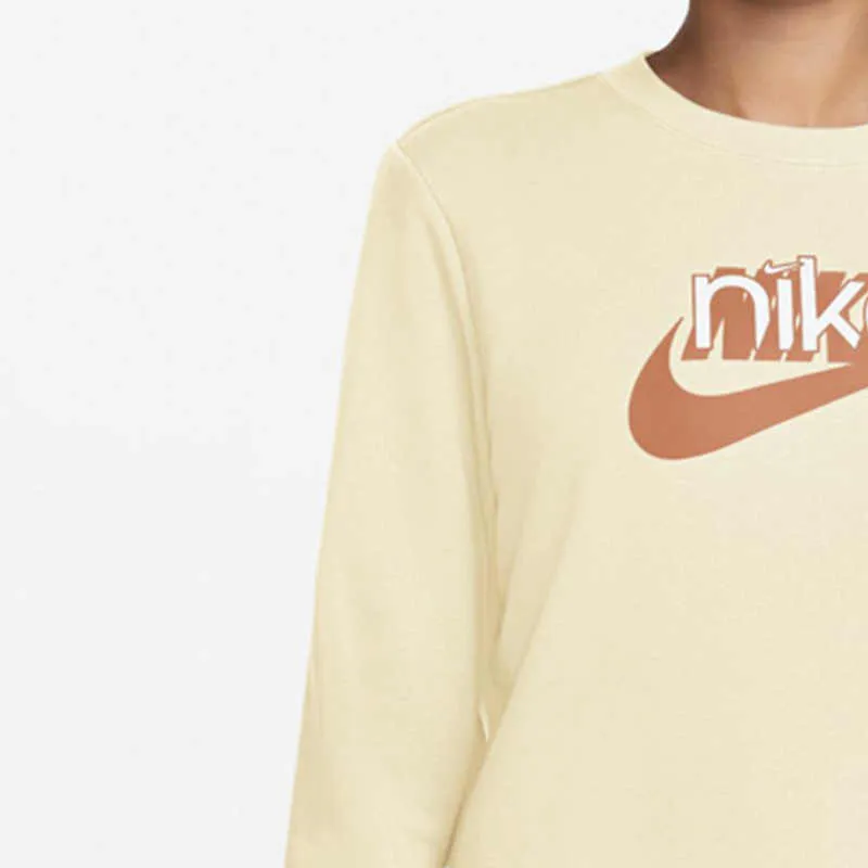 Nike Swoosh 'Coconut Milk/Amber Brown/White' Sweatshirt-4