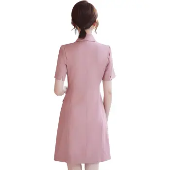 ONE SHALLOW Short Sleeved Dresses Women's Fuchsia