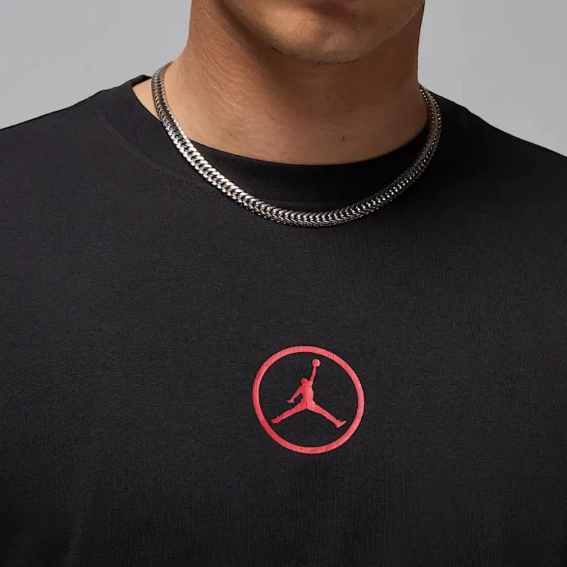 Jordan Flight Essentials SS25 T Shirt Men's Black/School Red/School Red-3