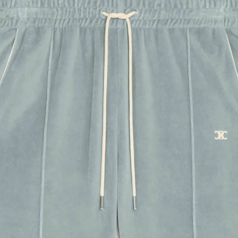 CELINE FW22 Knitted Sports Pants Men's Turquoise-3