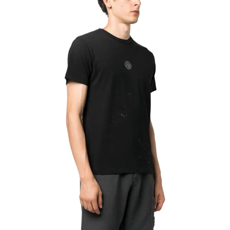 STONE ISLAND Compass motif Crew neck T shirt-3