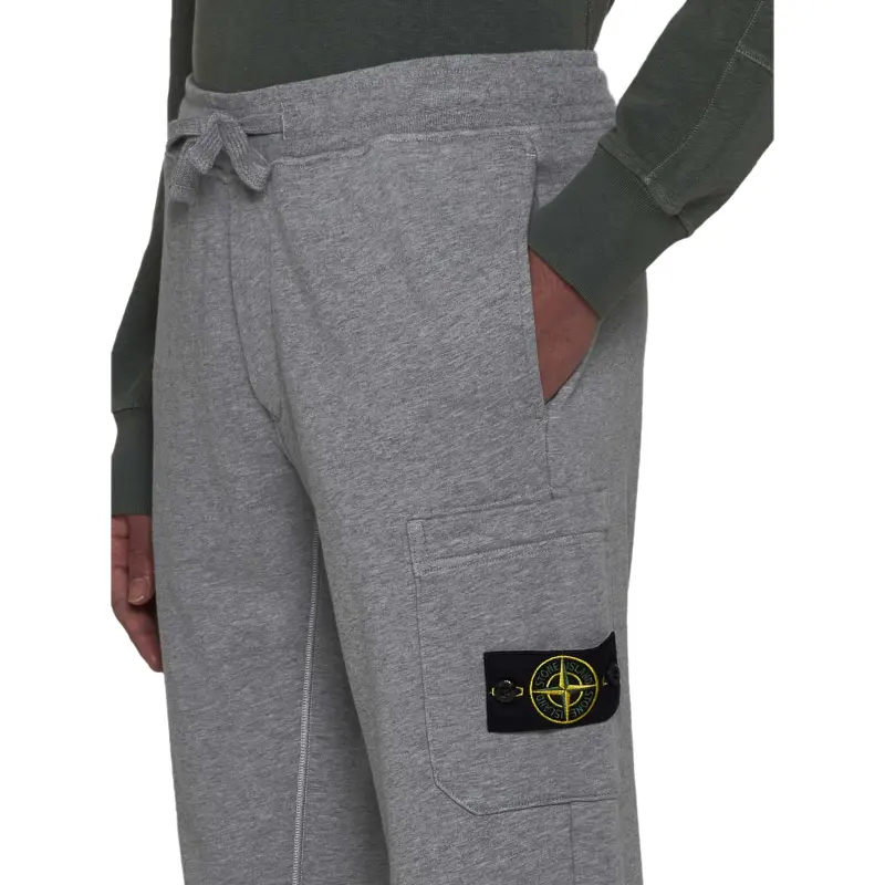 STONE ISLAND Knitted Sweatpants Men's Gray-4