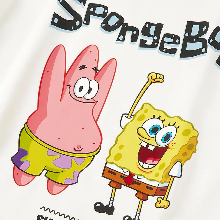 Skechers SpongeBob SquarePants Sweatshirts Unisex Marshmallow White/0074-2
