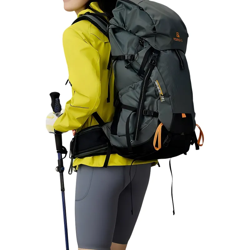 TOREAD 38L Outdoor Bags Polyamide Sunlight Orange/Charcoal Gray Women's-5