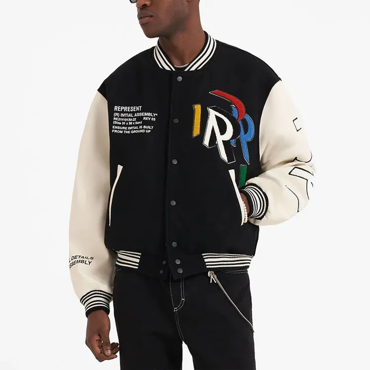 REPRESENT Baseball Jerseys Men Black-3