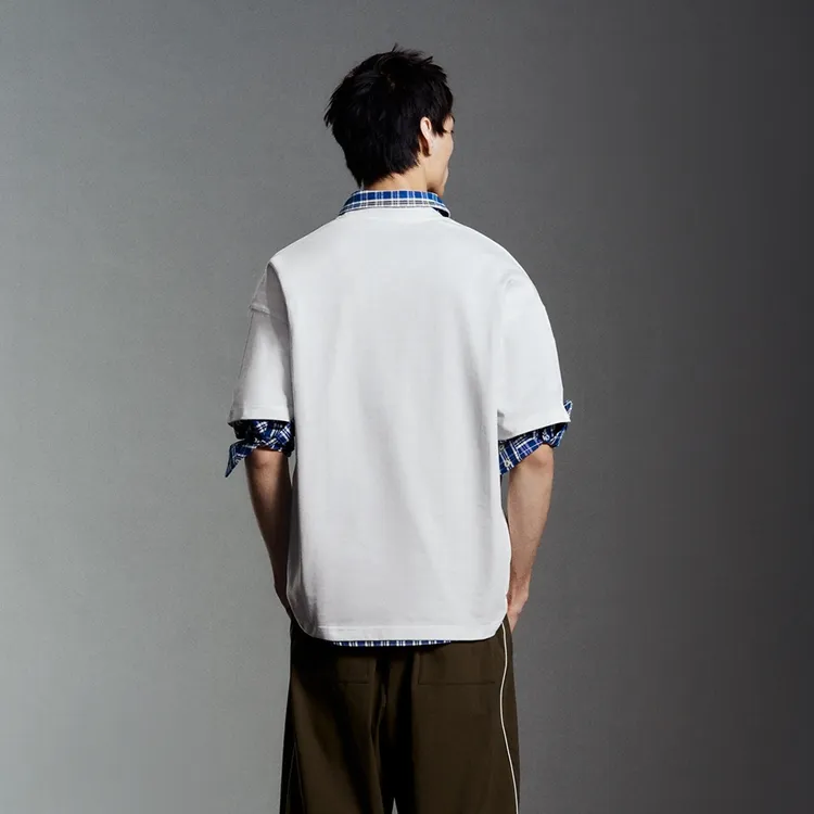 URBAN REVIVO T Shirt Men's Raw White-2