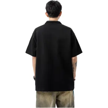 DUATOGE Polo Shirts Men Black 