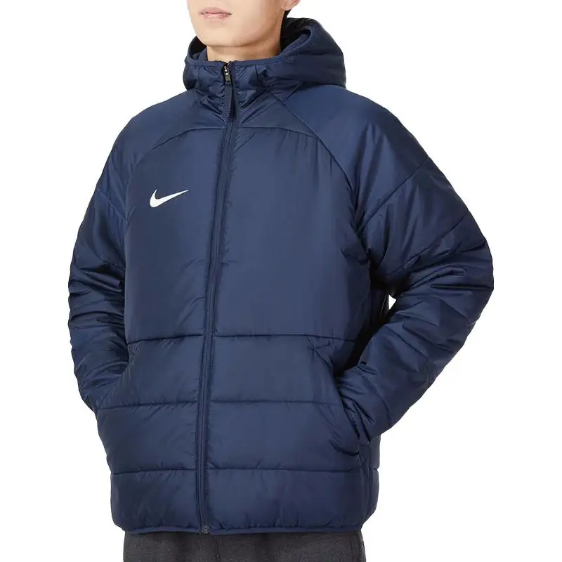 Nike Puffer Jackets Men Blue-2