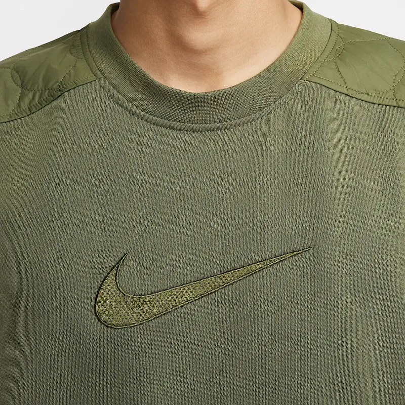 Nike Dri FIT Standard Issue Sweatshirt Men's Medium Olive Green-4