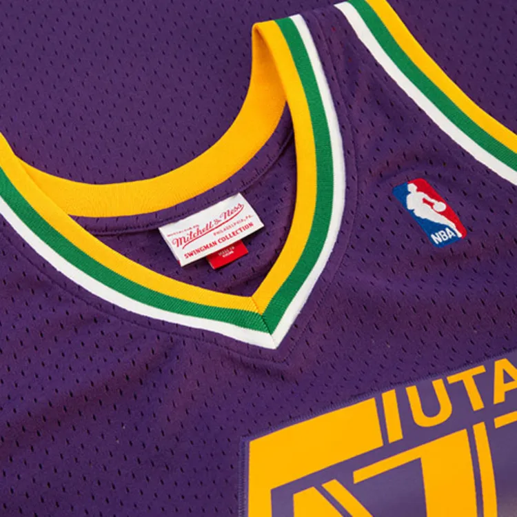 Mitchell Ness Utah Jazz 1991 92 Karl Malone Swingman Jersey-2