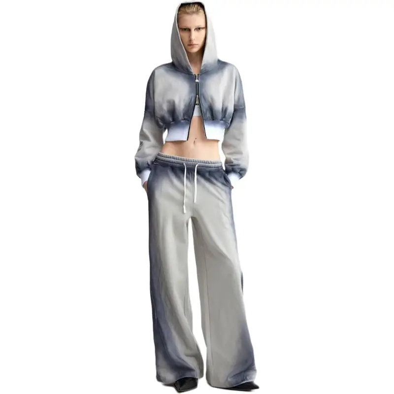 YJ1NGZYZJ Sweatshirt Women's Blue Gray-2