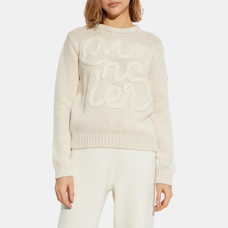 Moncler Logo Intarsia Knit Jumper-1