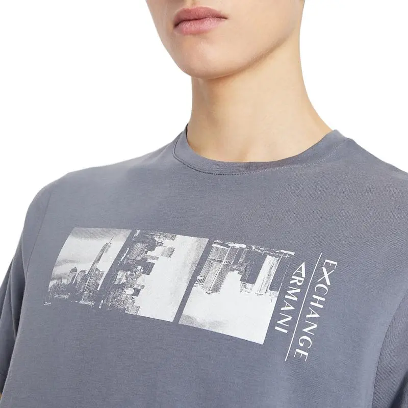 ARMANI EXCHANGEAE T Shirt Men's Light Gray-4