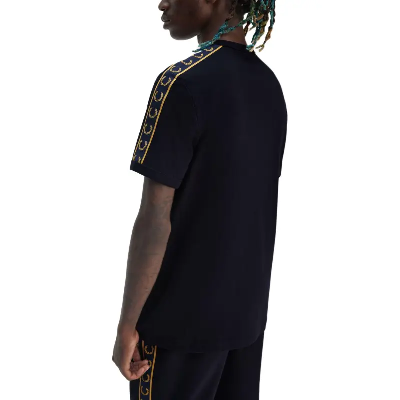 FRED PERRY Contrast tape T shirt-4