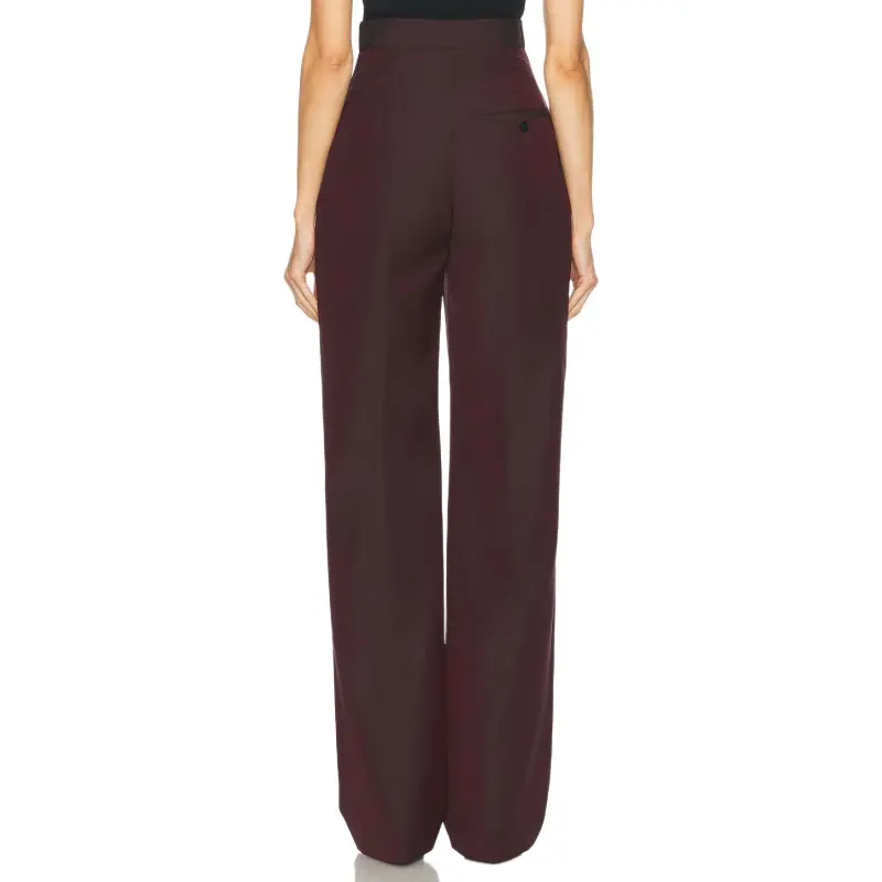 Alexander McQueen Casual Pants Women's Dark Burgundy-1