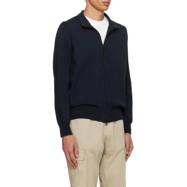 STONE ISLAND Logo Patch Zipped Jumper-2