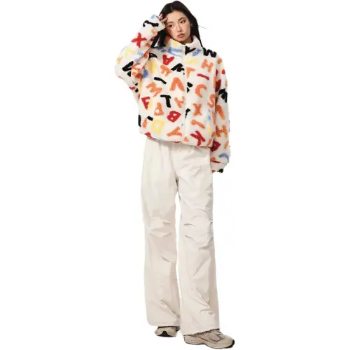 SAPIC OFFICIAL Velvet-feel Coat Women's Ecru