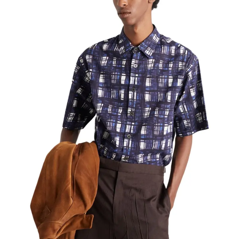 PRADA Pattern Printed Short Sleeved Shirt-3