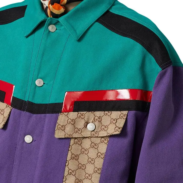 GUCCI Jackets Coats Men's Purple-4