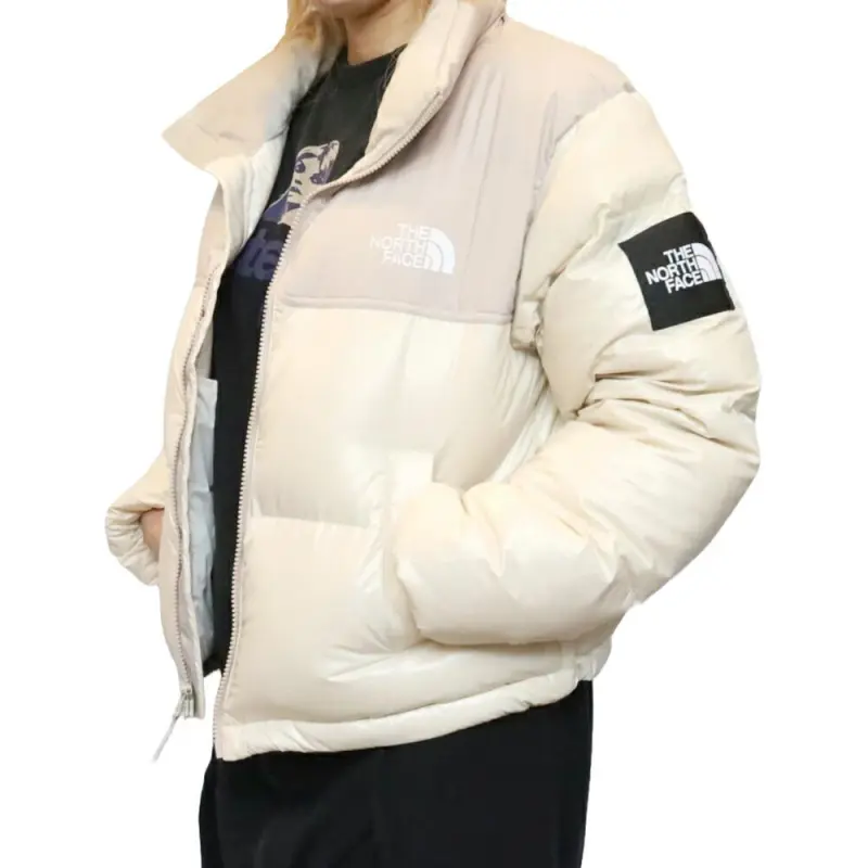 THE NORTH FACE Women's Novelty Nuptse Rds Down Jacket Cream-2