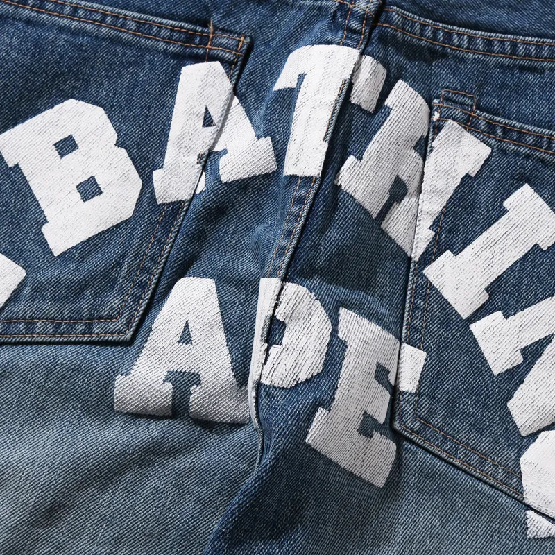 A BATHING APE SS24 Denim Shorts Men's Blue-2