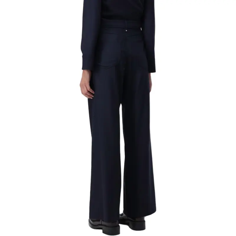 'S MAX MARA Button Detailed Straight Leg Trousers-5