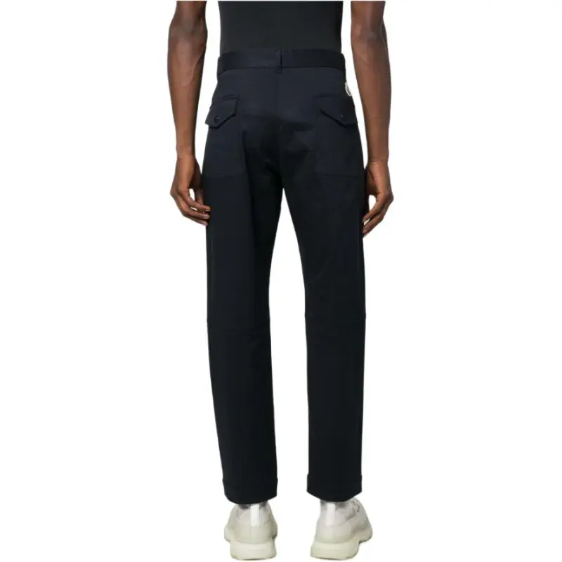 Moncler Logo Patch Cropped Cargo Pants-4