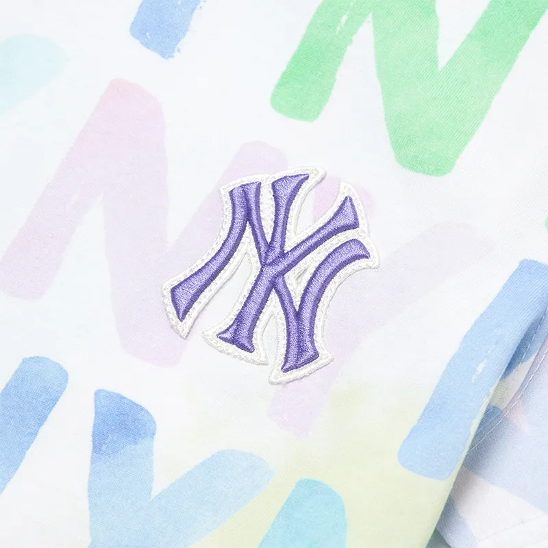 MLB Base Logo Crop Tops Women's White-4