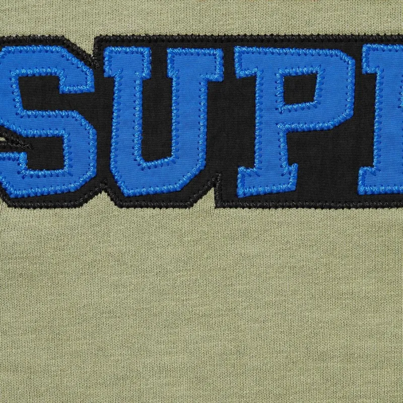 Supreme Satin Appliqué Short Sleeve Top-5