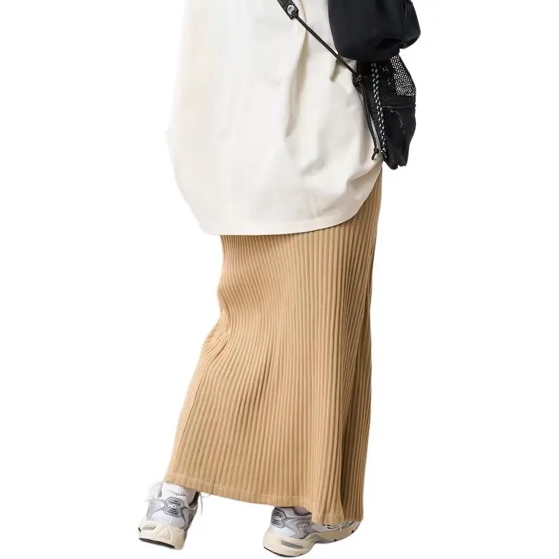 FREAK'S STORE Casual Long Skirt Women's Camel-1