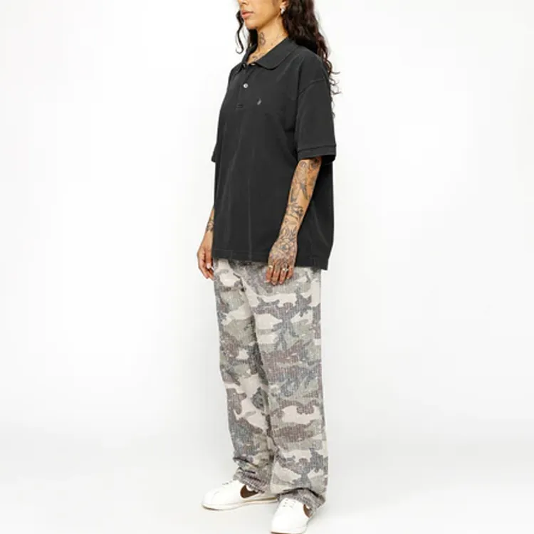 Stussy SS24 Drop2 Pigment Dyed Pique Polo Shirt-4