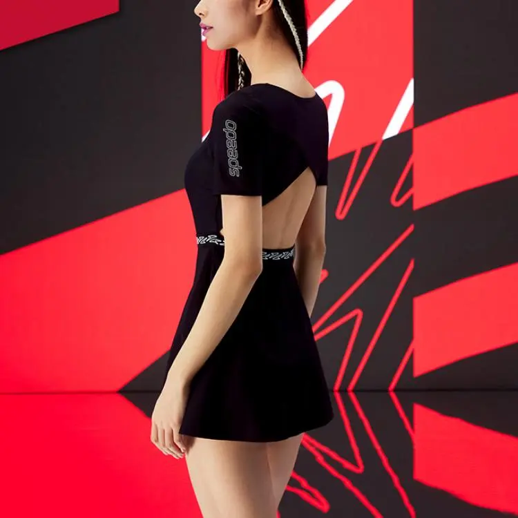Speedo Swim Dresses & Skirts Unisex Black/White-3