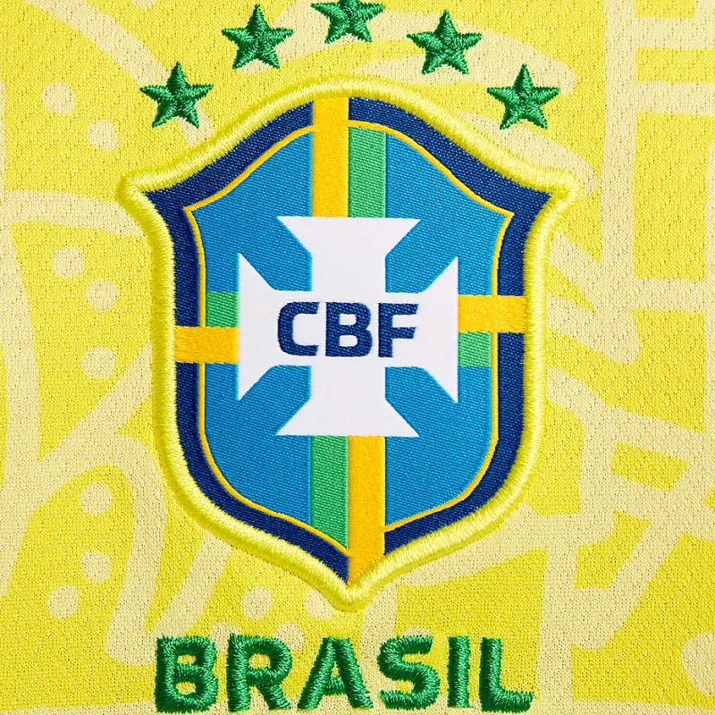 Nike Brazil 2024 Stadium Home Women's Nike Dri FIT Soccer Replica Jersey-3